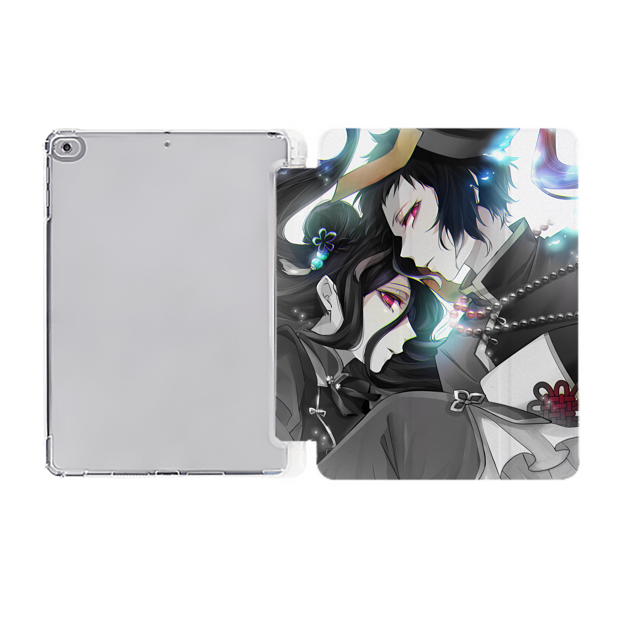 （画像用） 文豪ストレイドッグス Bungo Stray Dogs IPad ケース ペン収納付き 三つ折りスタンド PUレザー×シリコン 対応機種9.5/10.5/10.9インチ